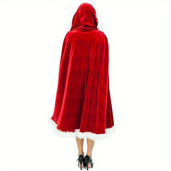 1PC Christmas Costume Cloak Santa Claus Little Red Hood Role Playing Costume