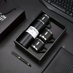 500ml Stainless Steel Vacuum Cup with 2 Lids, Leakproof Insulated Bottle