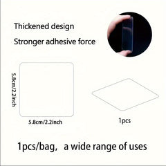 1pc Transparent PVC Nano Double Sided Adhesive Sheet Strong Adhesive Hook