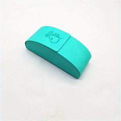Pressure Resistant Leather Eyewear Case with Flip Mirror