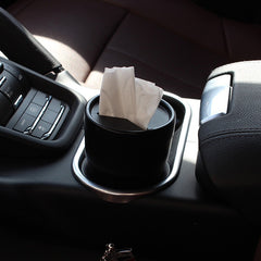 1pc Car Trash Bin Storage Can Cup Holder Garbage Bag