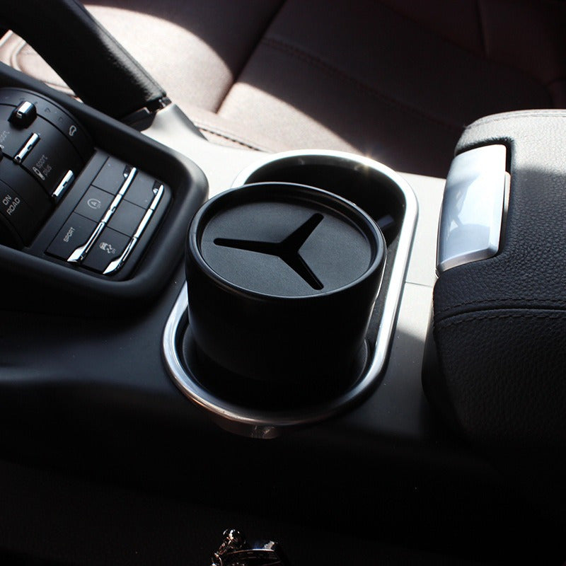 1pc Car Trash Bin Storage Can Cup Holder Garbage Bag