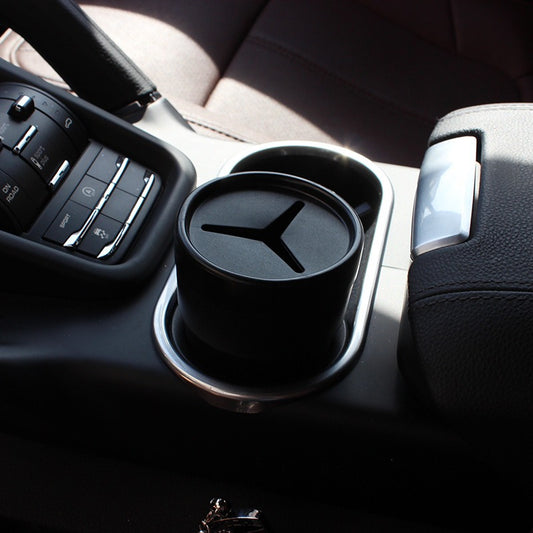 1pc Car Trash Bin Storage Can Cup Holder Garbage Bag
