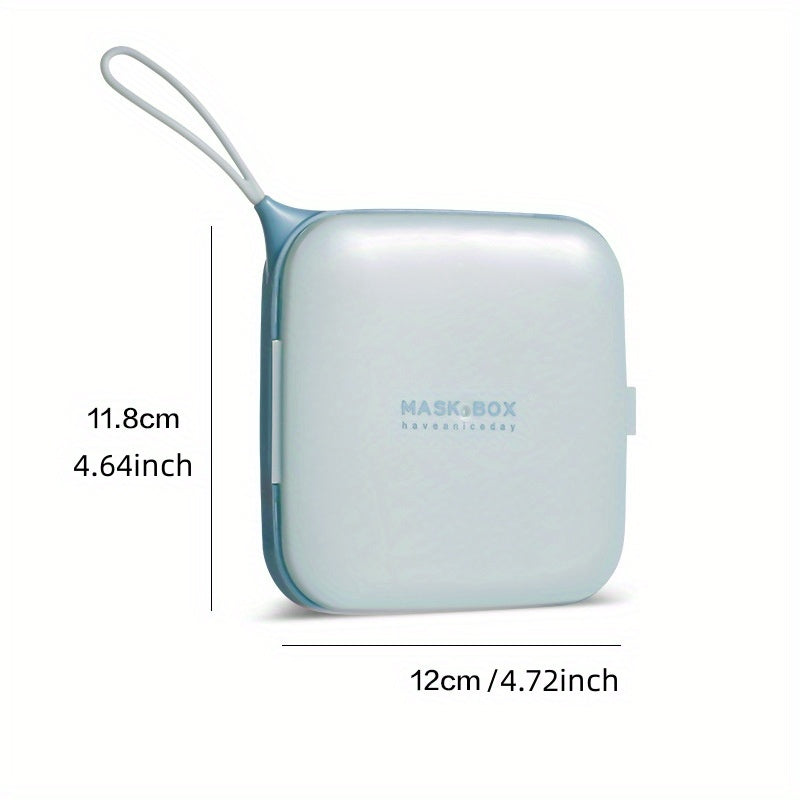 Portable Plastic Square Mask Box for Home and Outdoor