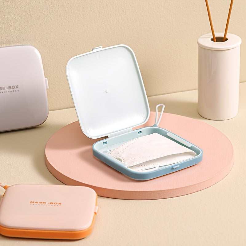 Portable Plastic Square Mask Box for Home and Outdoor