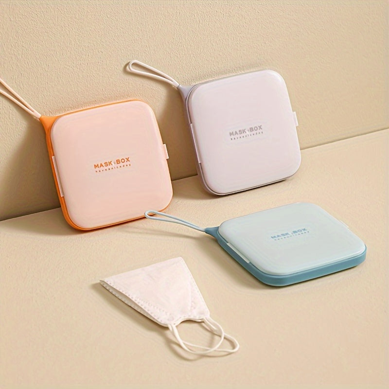 Portable Plastic Square Mask Box for Home and Outdoor