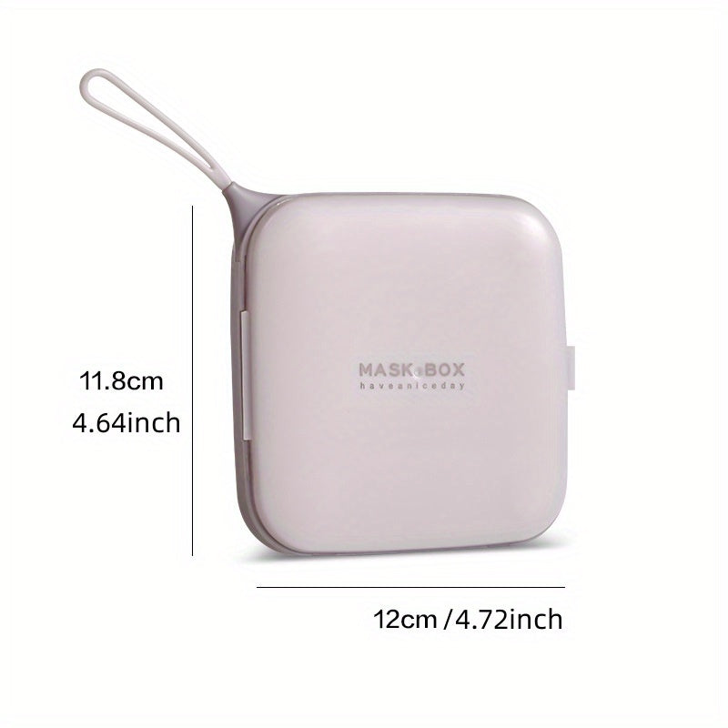 Portable Plastic Square Mask Box for Home and Outdoor