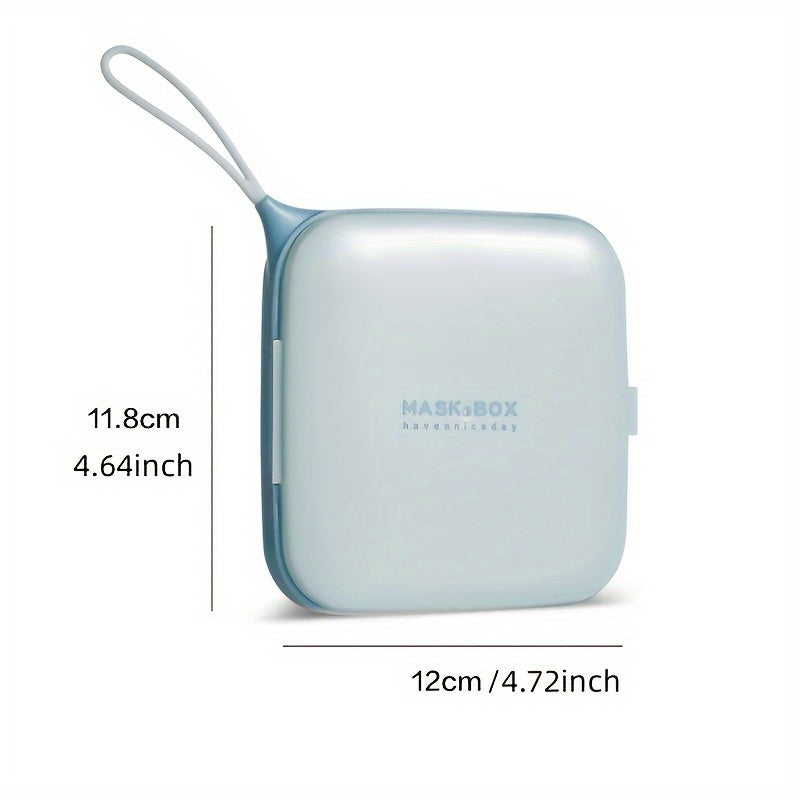 Portable Plastic Square Mask Box for Home and Outdoor