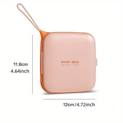 Portable Plastic Square Mask Box for Home and Outdoor