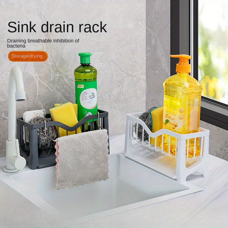 Kitchen Rag Rack Storage Rack Countertop Dishwashing Cloth Drain Rack