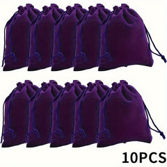 Velvet Jewelry Pouch & Gift Bag Set - 10pcs/2