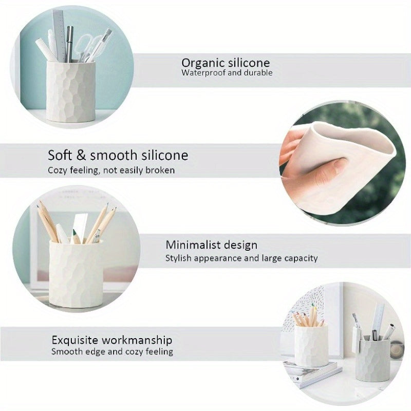 Nordic Style Silicone Pen Holder & Makeup Organizer
