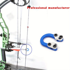 3 Sets Archery D Loop Metal D Ring Buckle Nocking Loop w/ Screwdrivers
