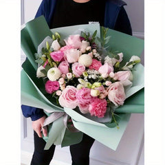 Waterproof Two Eurasian Paper Flower Wrapping Paper 20 Sheets Pack