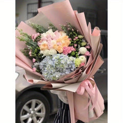 Waterproof Two Eurasian Paper Flower Wrapping Paper 20 Sheets Pack