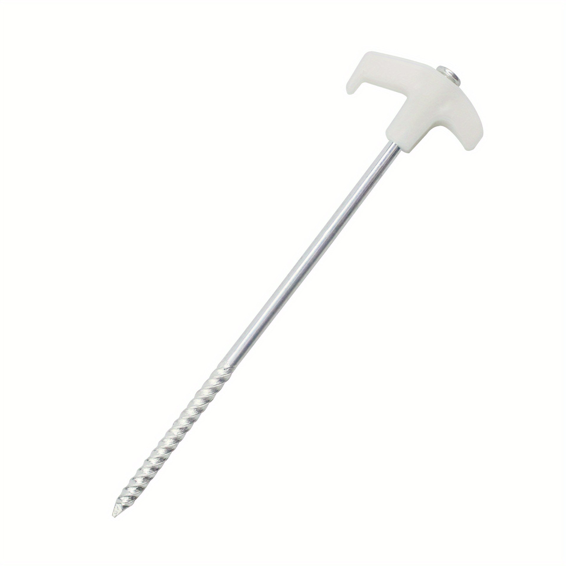 10PCS Stainless Steel Ground Nail Fluorescent Tent Pegs