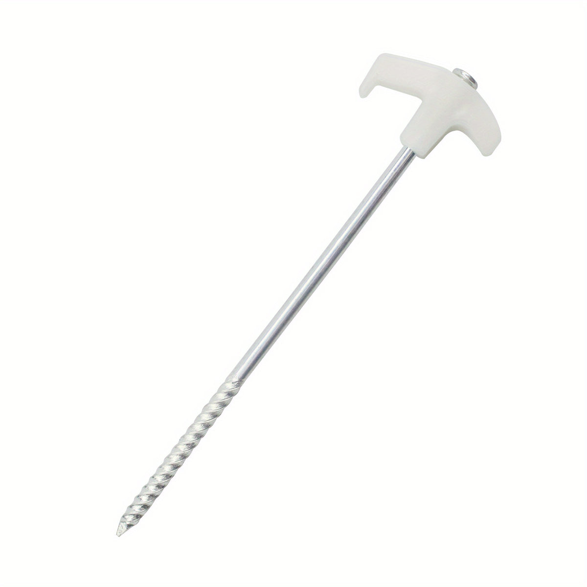 10PCS Stainless Steel Ground Nail Fluorescent Tent Pegs