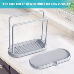 Kitchen Sponge Holder Dishcloth Hanger Sink Rack Organizer Stand