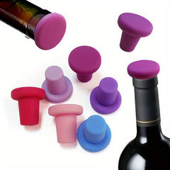 3pcs Silicone Bottle Stoppers Caps Wine Stopper Kitchen Supplies