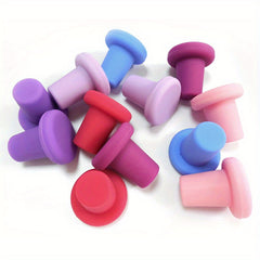 3pcs Silicone Bottle Stoppers Caps Wine Stopper Kitchen Supplies
