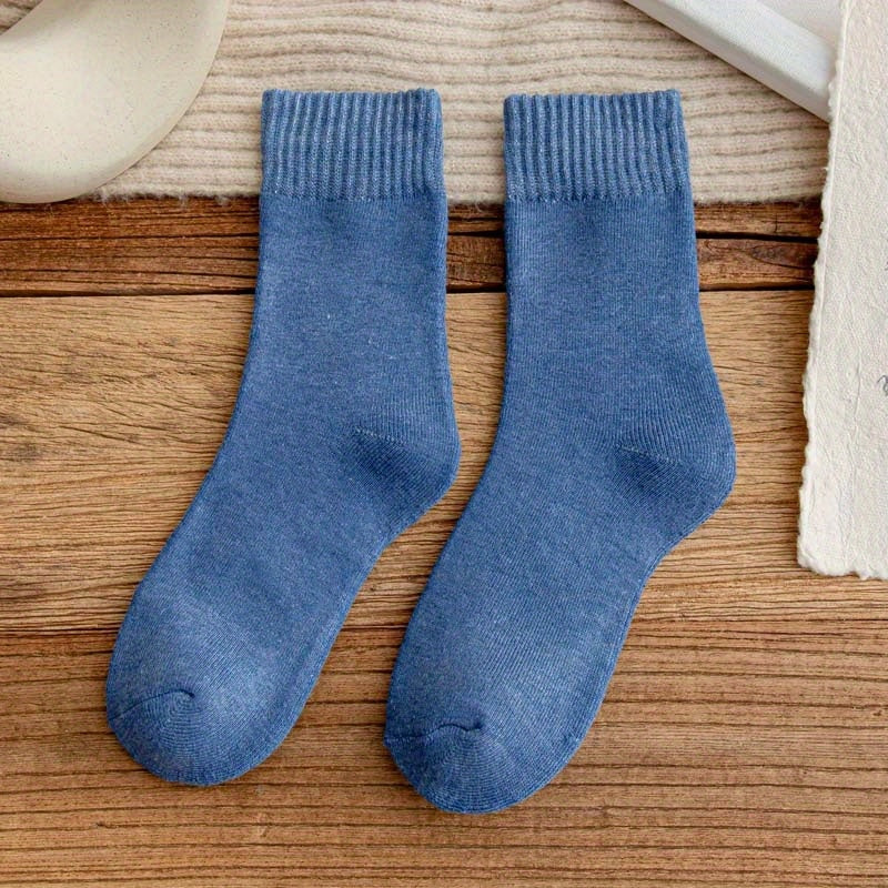 5 Pairs Winter Thick Socks Long Socks Warm Keeping Socks Sports