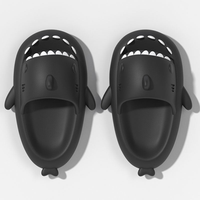 Women's Cartoon Shark Slippers Comfortable Open Toe Slide Sandals