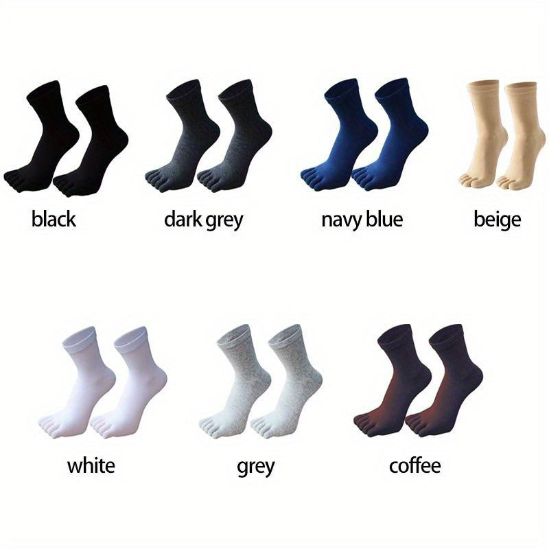 5 Pairs Cotton Deodorant Five Toe Socks