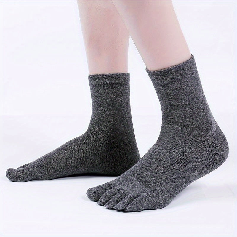5 Pairs Cotton Deodorant Five Toe Socks