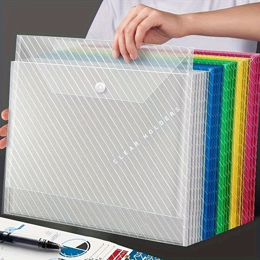10pcs Transparent Waterproof Document Storage Bags