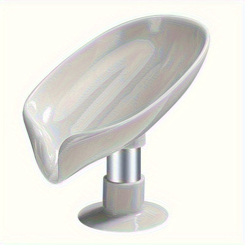 Leaf Shaped Soap Box Drain Soap Holder with Suction Cup