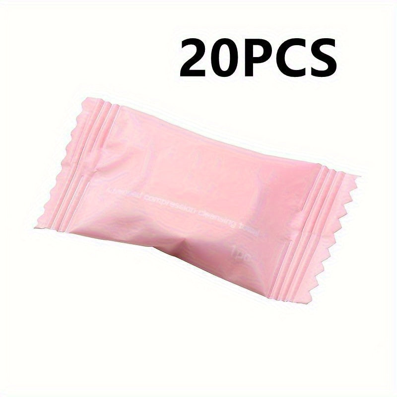 50pcs Disposable Compression Face Towel for Travel Camping Outdoor Activities