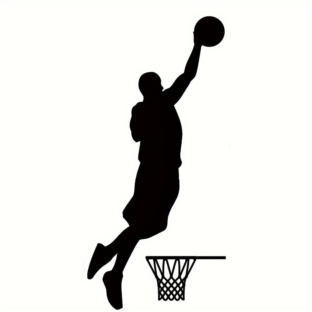 Luminescent Green Basketball Player Switch Sticker Home Decor