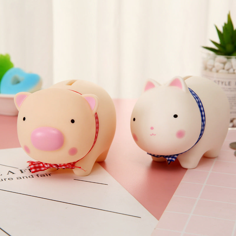 Cartoon Piggy Savings Can Enamel Toy Home Desktop Decoration