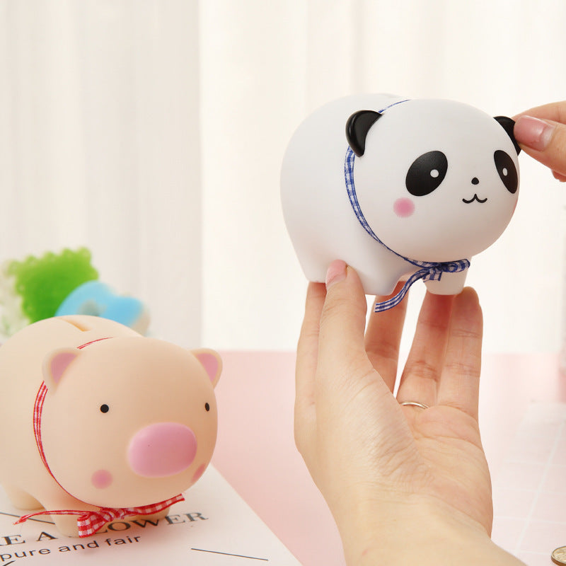 Cartoon Piggy Savings Can Enamel Toy Home Desktop Decoration