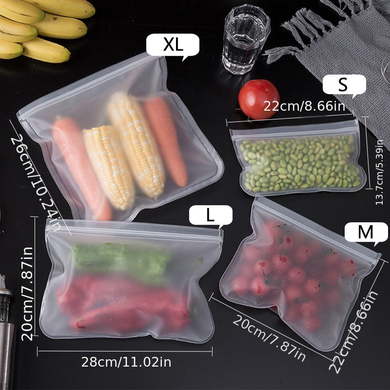 Reusable Food Storage Bag Fresh Keeping Sealing Bag