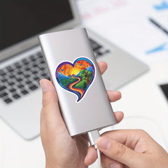 50pcs Vibrant Doodle Art Stickers Waterproof Reusable Decals for Laptops Skateb