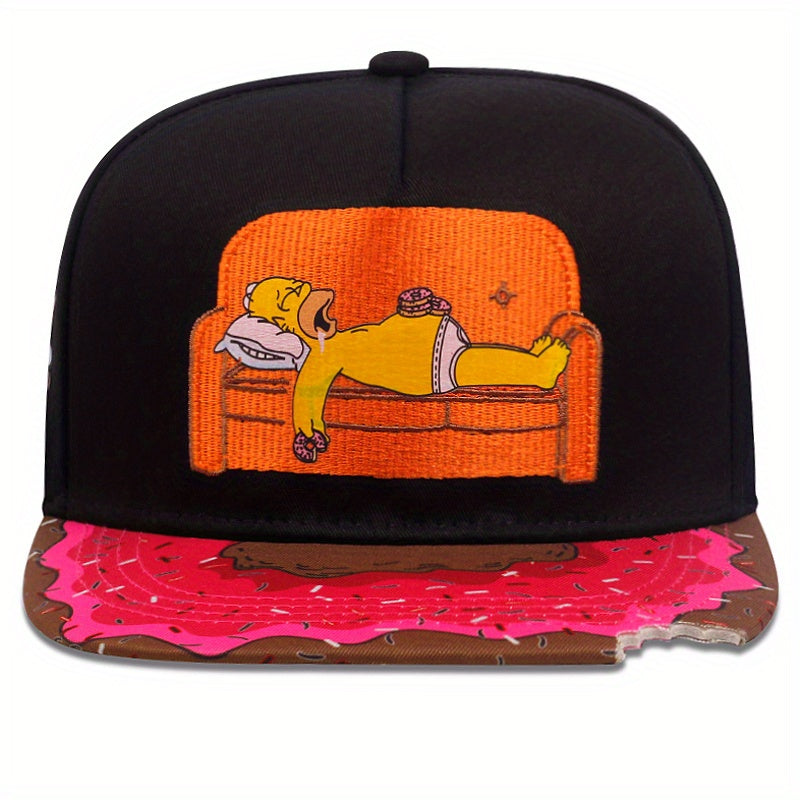 Men's Hip Hop Baseball Cap Cartoon Embroidery Snapback Cap