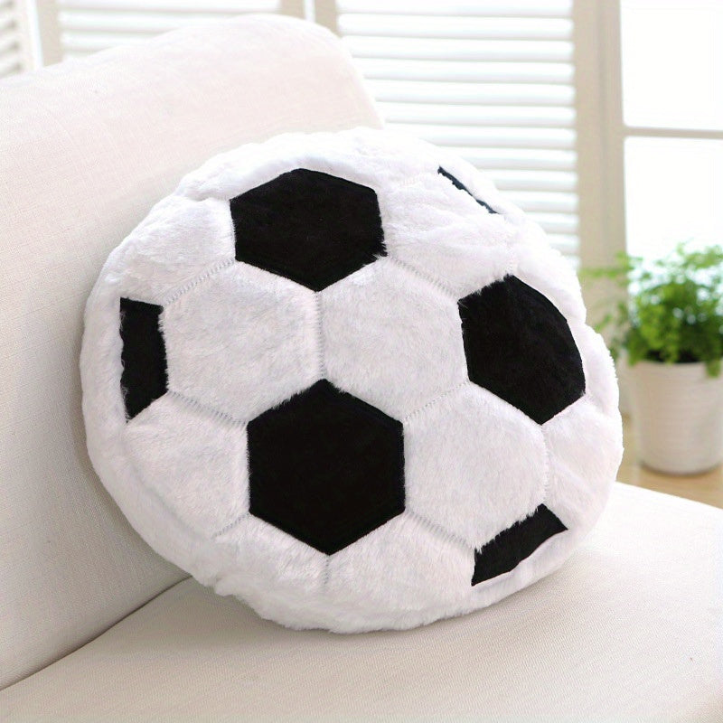 Football Sports Pillow Fluffy Soft Pillow Home Decoration Plush Pillow
