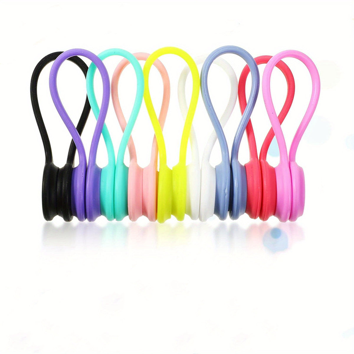 10pcs Silicone Magnet Clip Round Identification Marks for Electronics