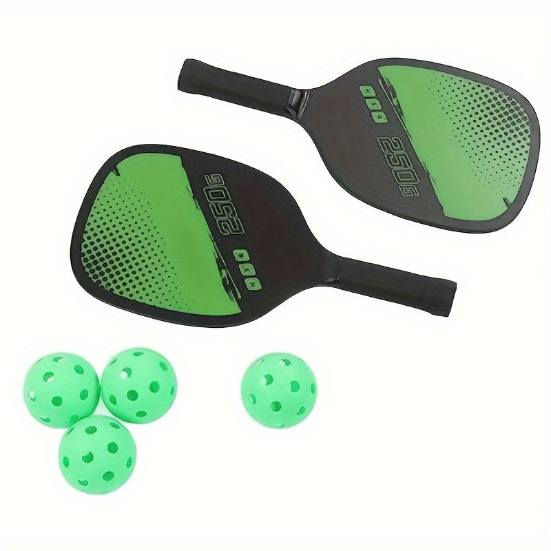 Pickleball Racket Set 2 Rackets 4 Balls 1 Storage Bag Outdoor Sports