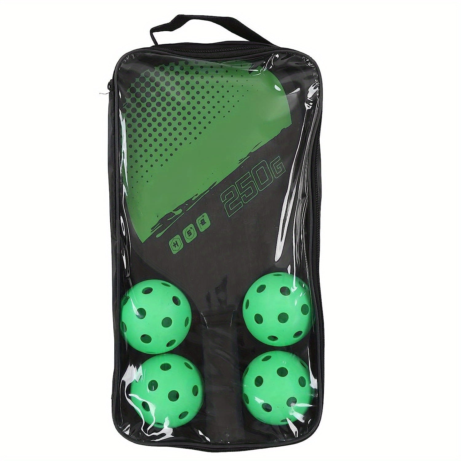 Pickleball Racket Set 2 Rackets 4 Balls 1 Storage Bag Outdoor Sports