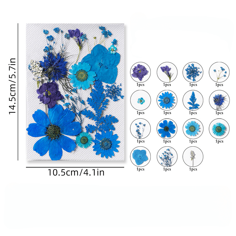 15pcs DIY Dried Flower Kit for Resin Jewelry Soap Candle Home Decor