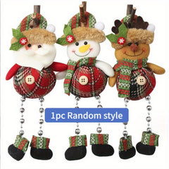 Christmas Hanging Decoration Snowman Deer Bear Doll Pendant