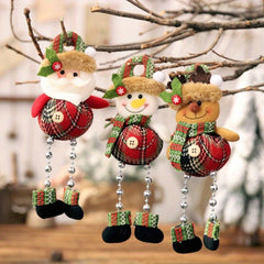 Christmas Hanging Decoration Snowman Deer Bear Doll Pendant