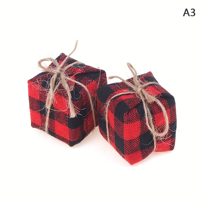 1:12 Scale Dollhouse Christmas Gift Boxes - Set of 4 Pretend Play Toys