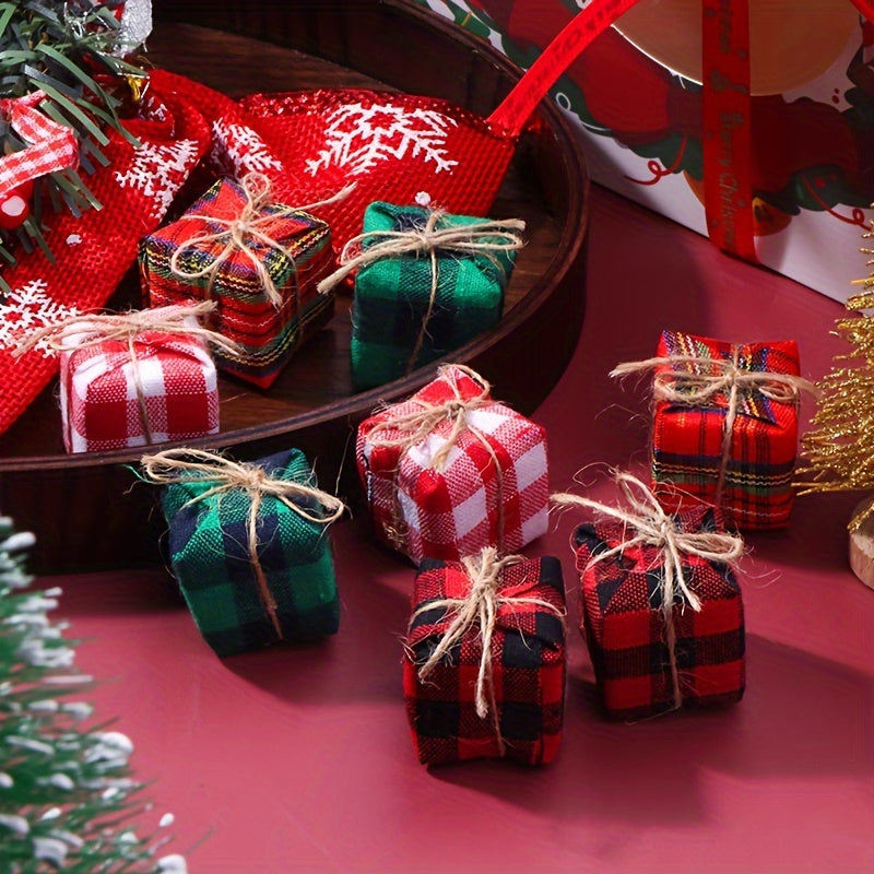 1:12 Scale Dollhouse Christmas Gift Boxes - Set of 4 Pretend Play Toys