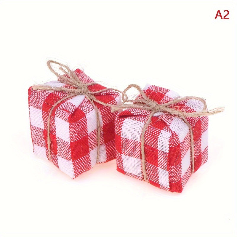 1:12 Scale Dollhouse Christmas Gift Boxes - Set of 4 Pretend Play Toys