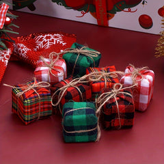 1:12 Scale Dollhouse Christmas Gift Boxes - Set of 4 Pretend Play Toys