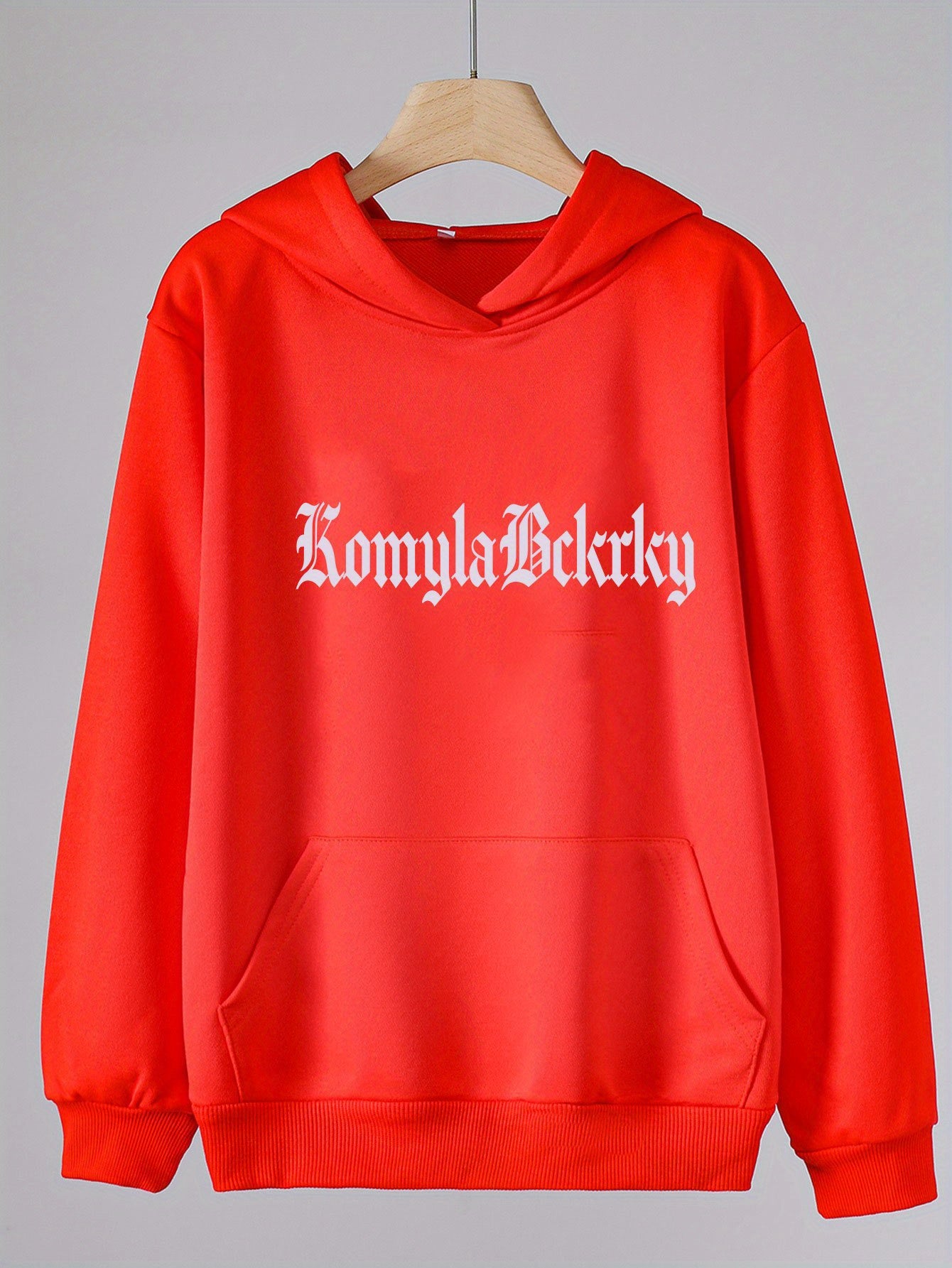 Girls Alphabets Pattern Hooded Sweatshirt for Spring and Autumn