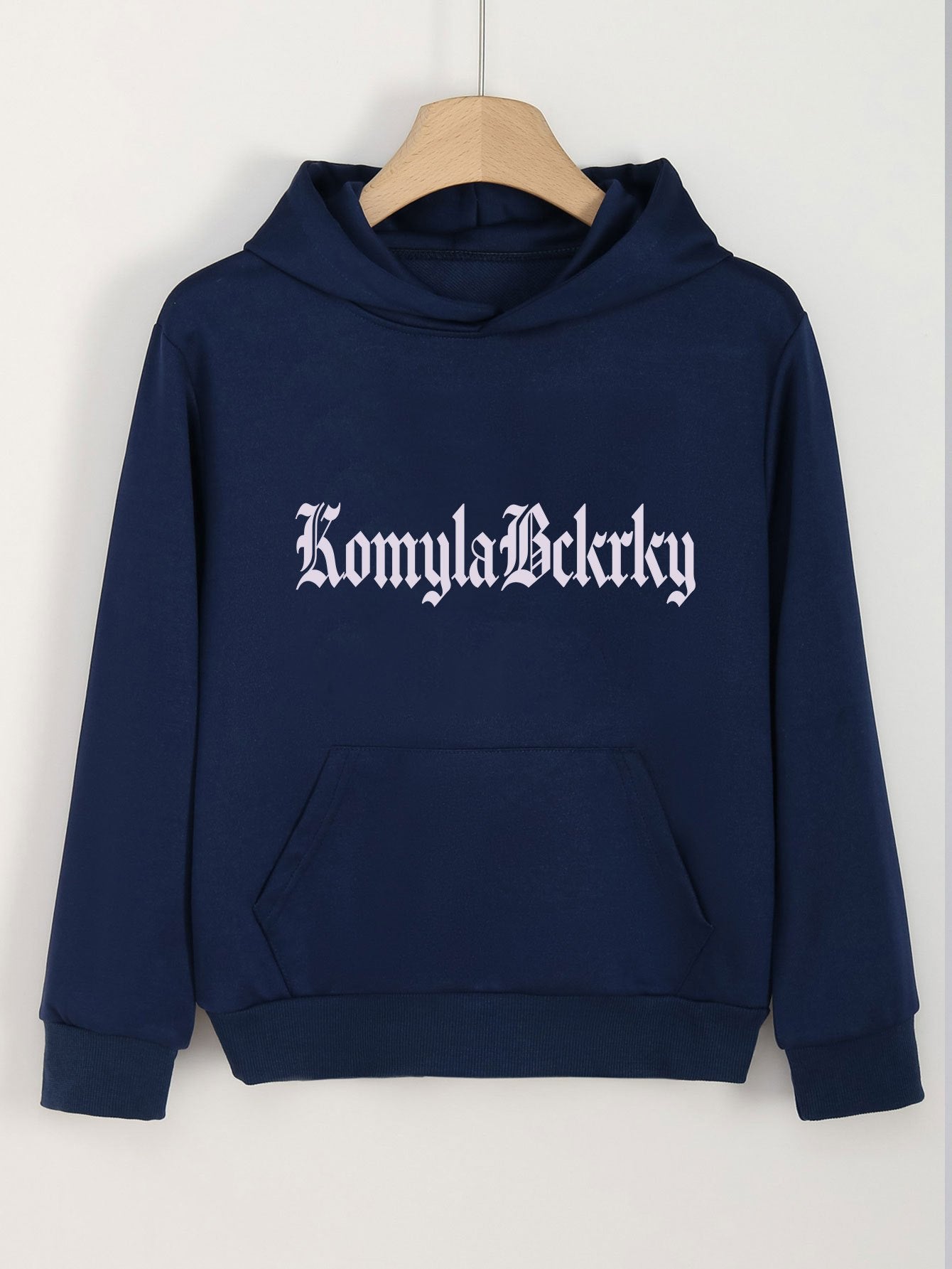 Girls Alphabets Pattern Hooded Sweatshirt for Spring and Autumn